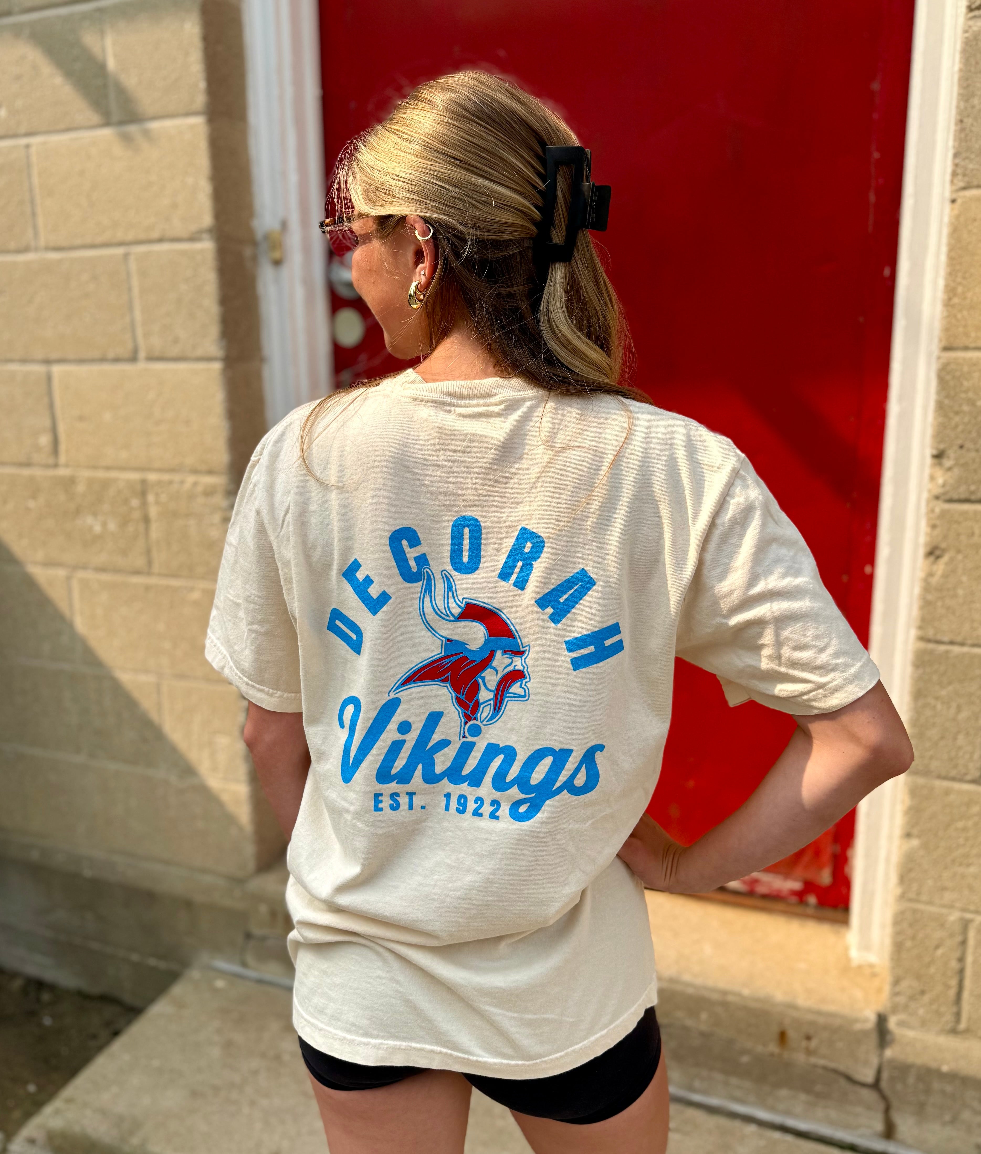 Decorah Vikings Tee-Ivory