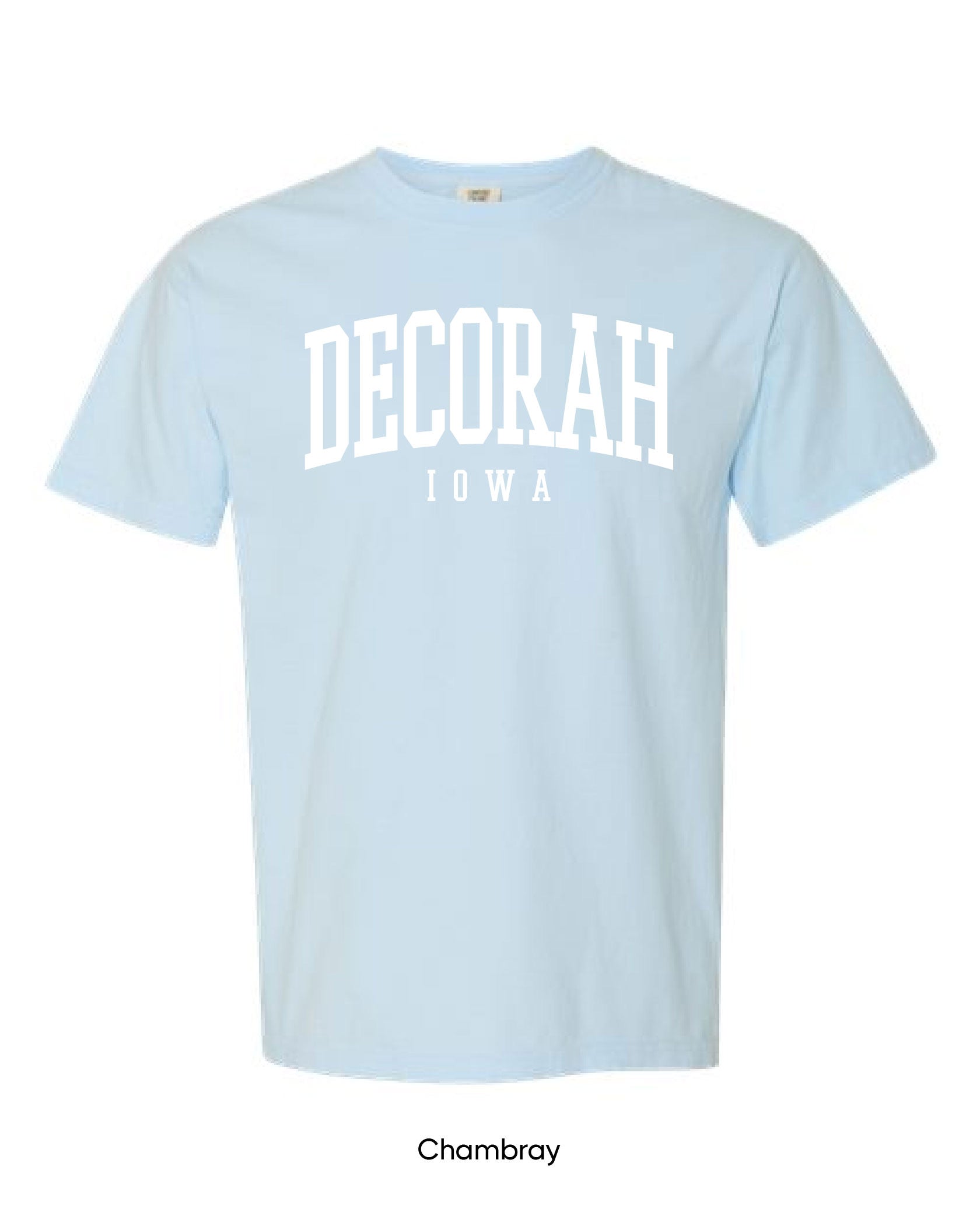 Decorah Tee- Chambray Blue