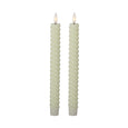 Spiral LED Taper Candles w/ Timer