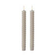 Spiral LED Taper Candles w/ Timer