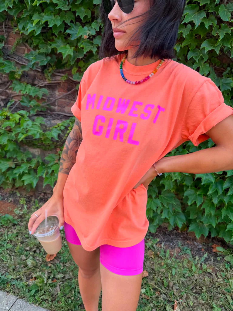 Midwest Girl Tee in Melon