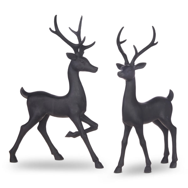 16.25" Black Deer- Set of 2