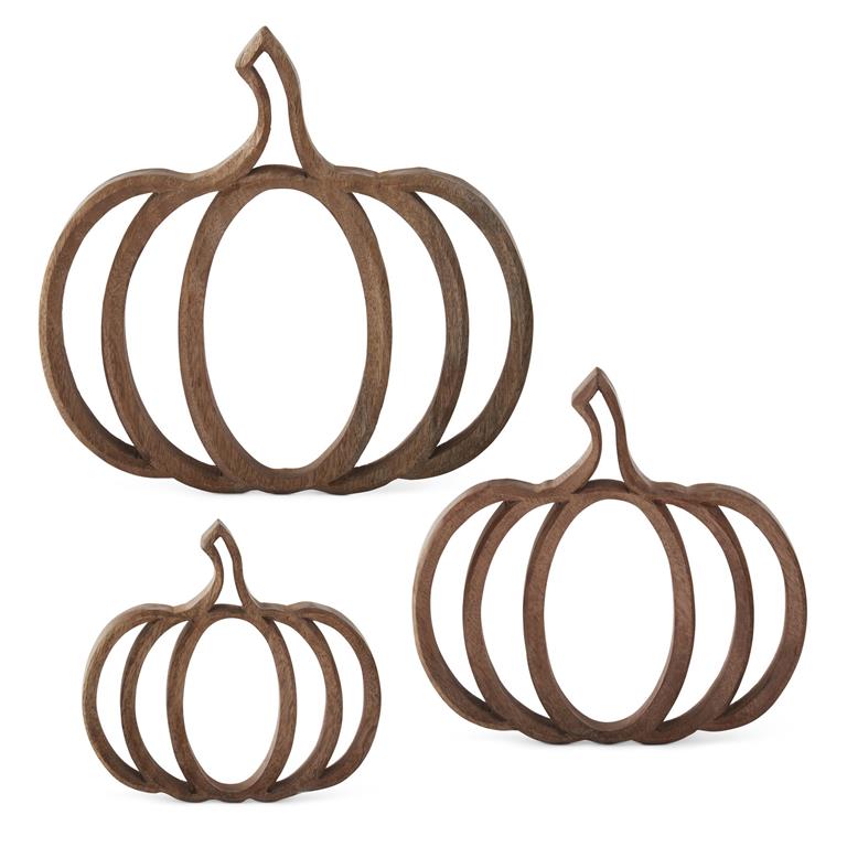 Wood Cutout Pumpkins