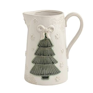 Pressed Lace Tree Pitcher