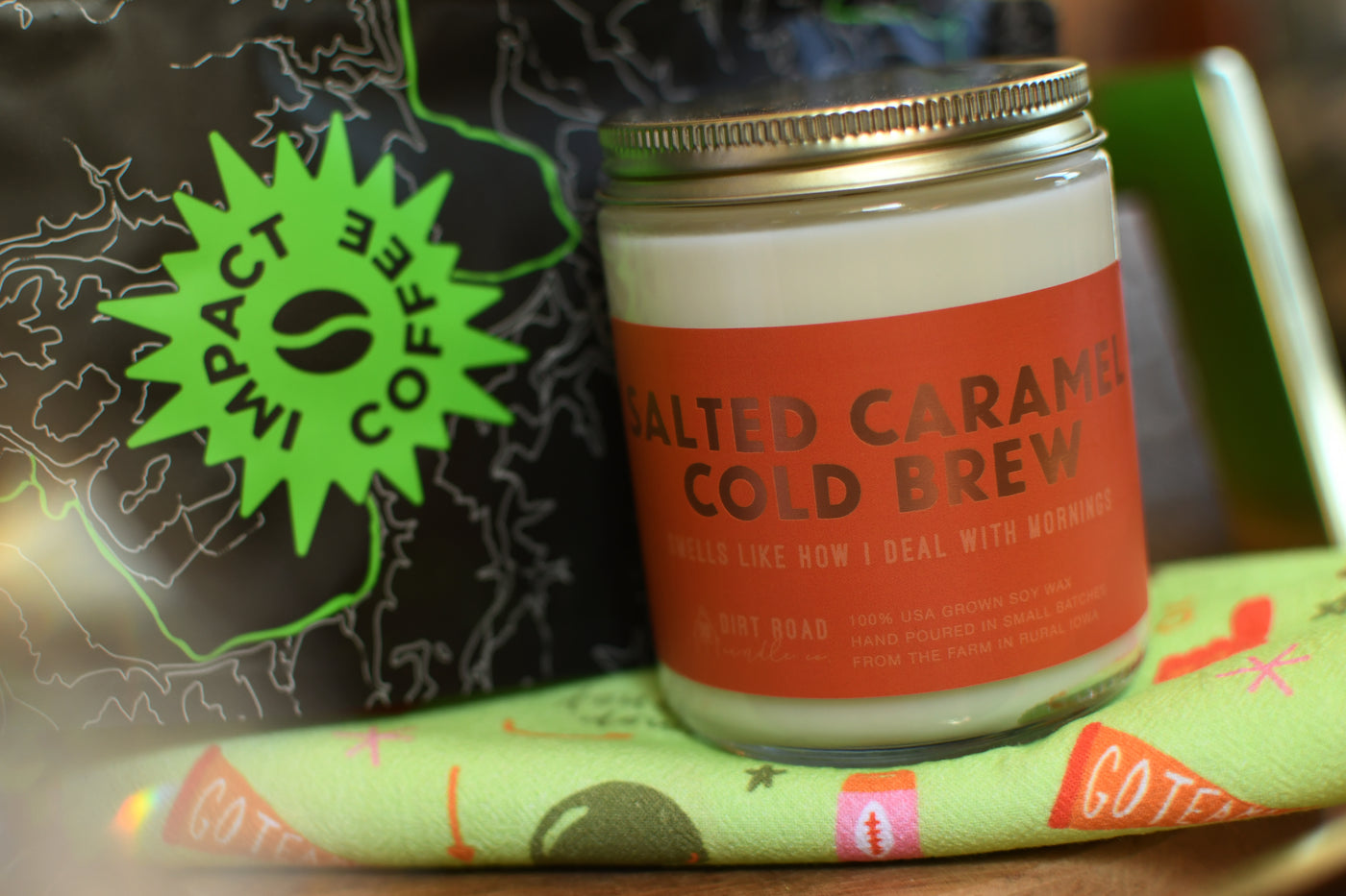 Dirt Road Candle Co Salted Caramel Cold Brew Candle