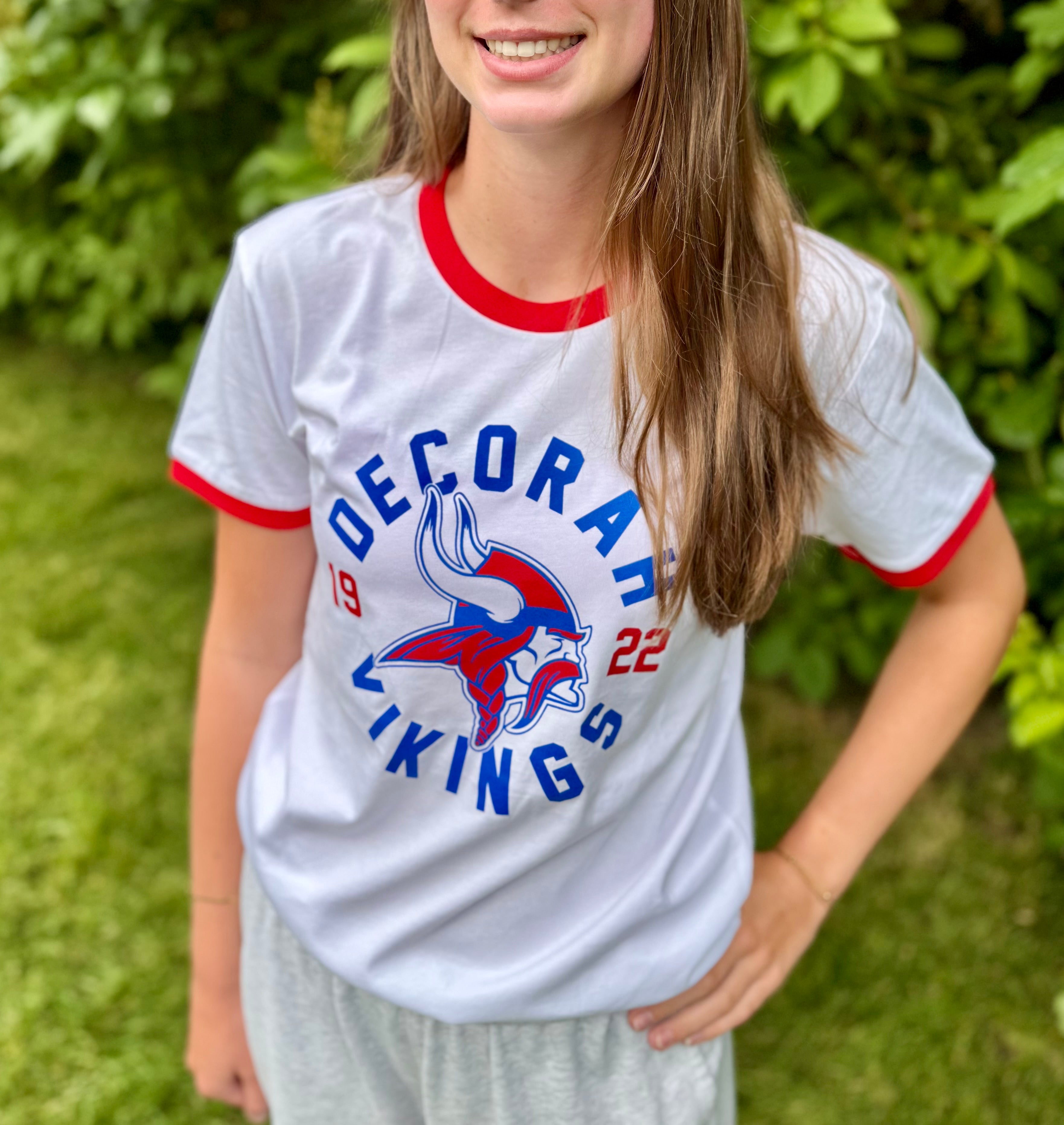 Decorah Vikings Ringer Tee