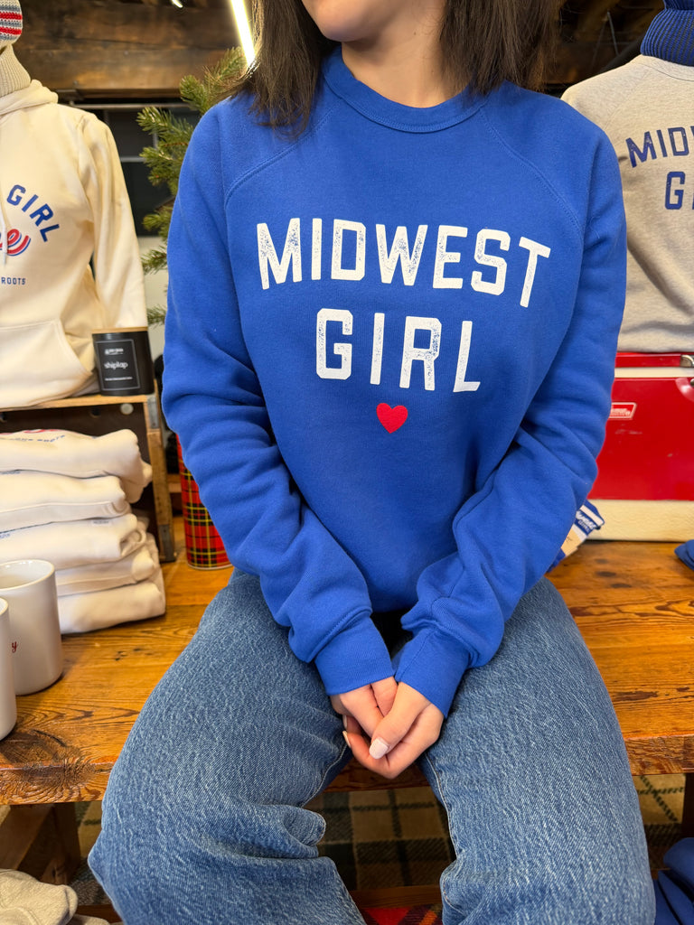 Midwest Girl Crew Royal Blue