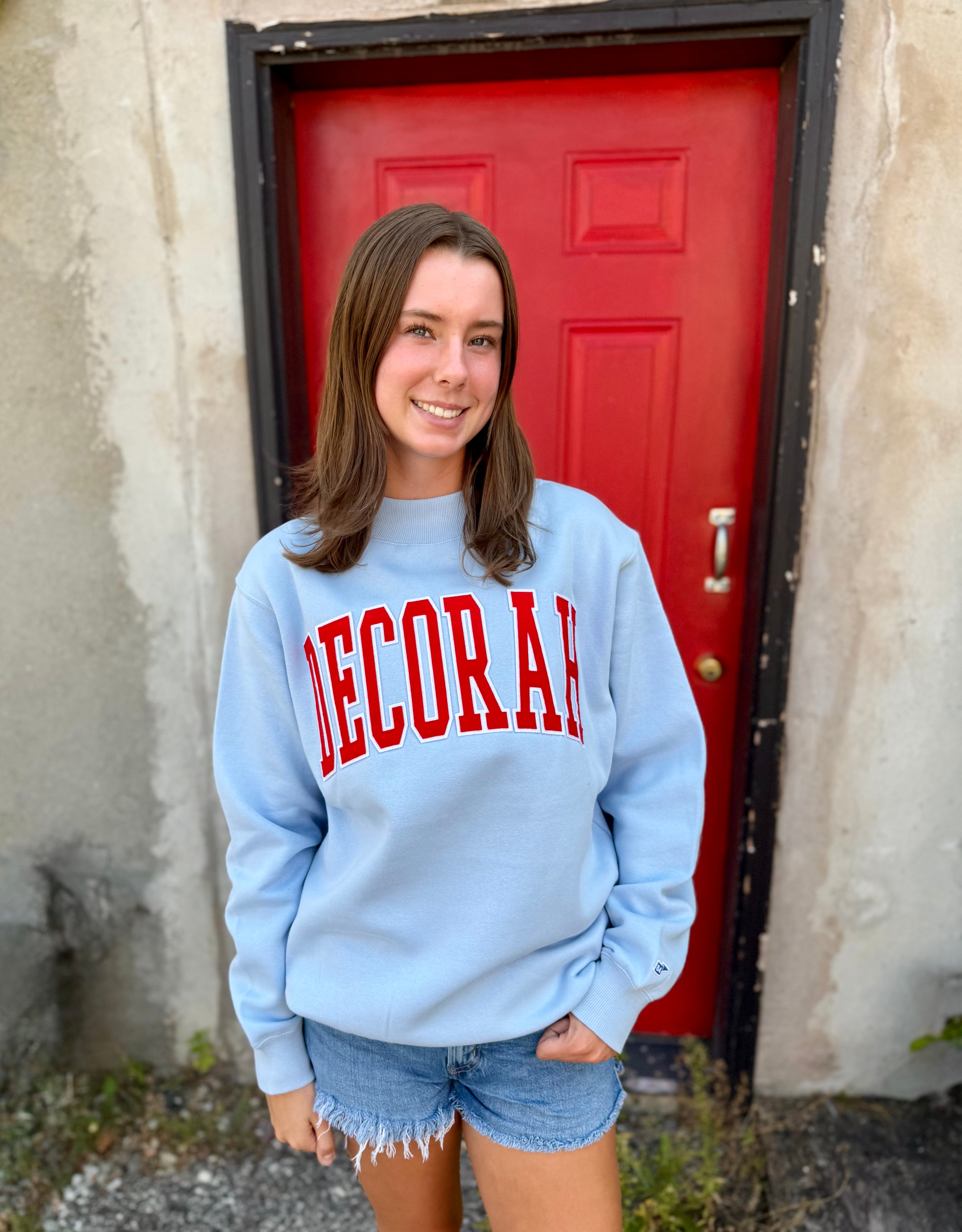 Decorah Mock Neck-Pale Blue