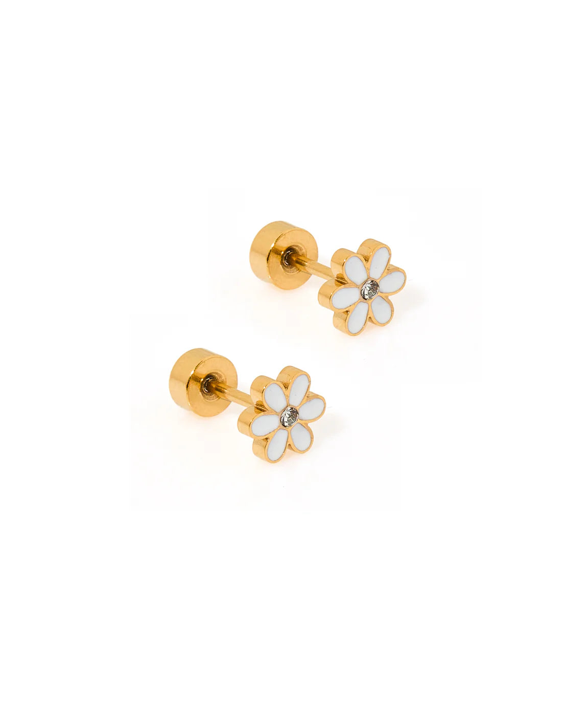 Alli Screwback Studs-White
