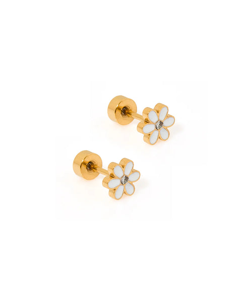 Alli Screwback Studs-White
