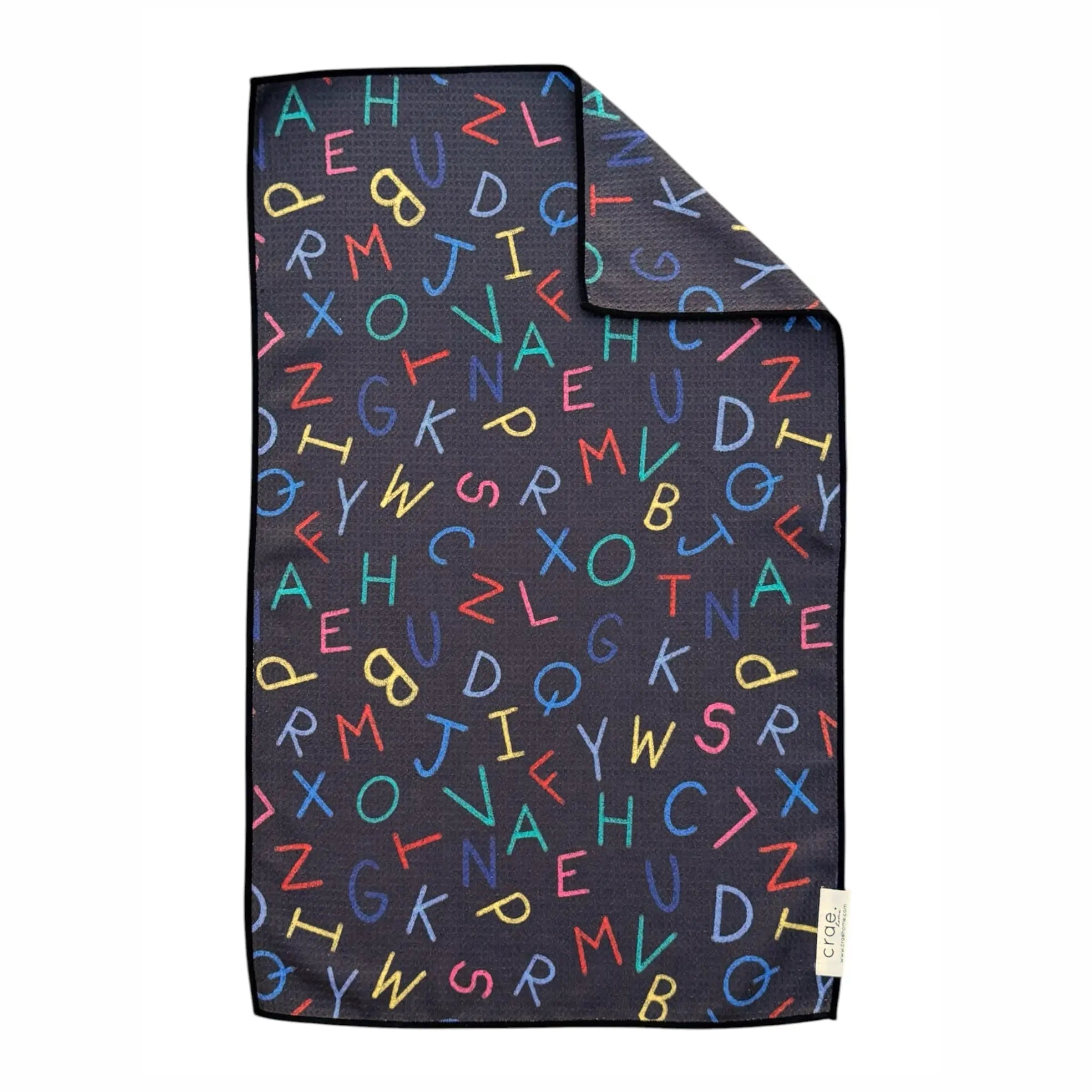 Alphabet Soup Double Sided Microfiber Hand Towel