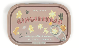 4.5 OZ BISTRO PRINTED TIN - GINGERBREAD