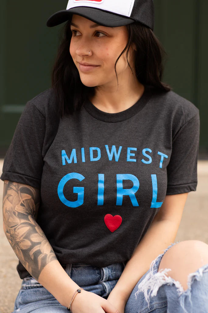 Midwest Girl Tee in Black