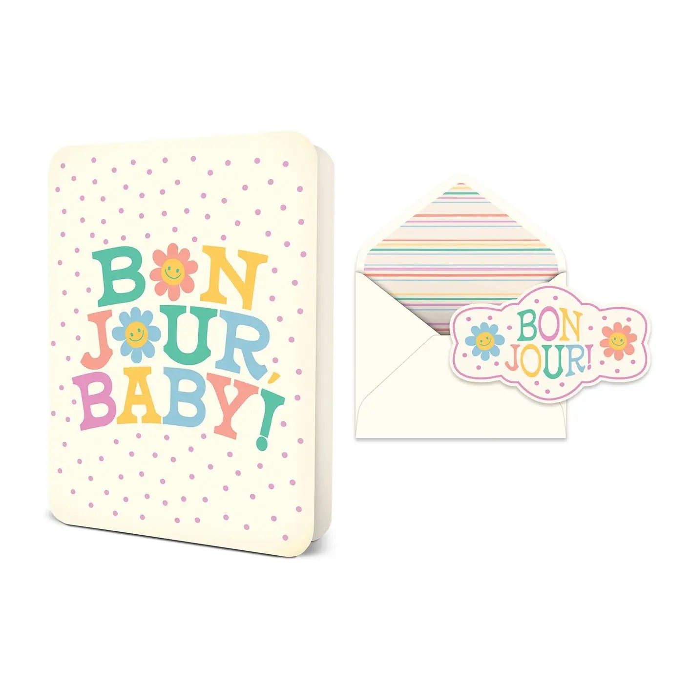 Bon Jour Baby Card