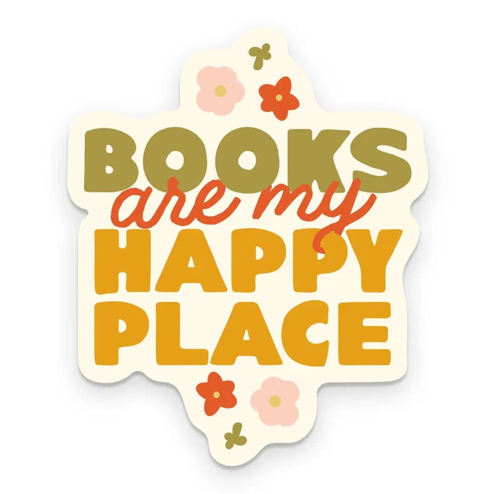 Books Are My Happy Place Sticker