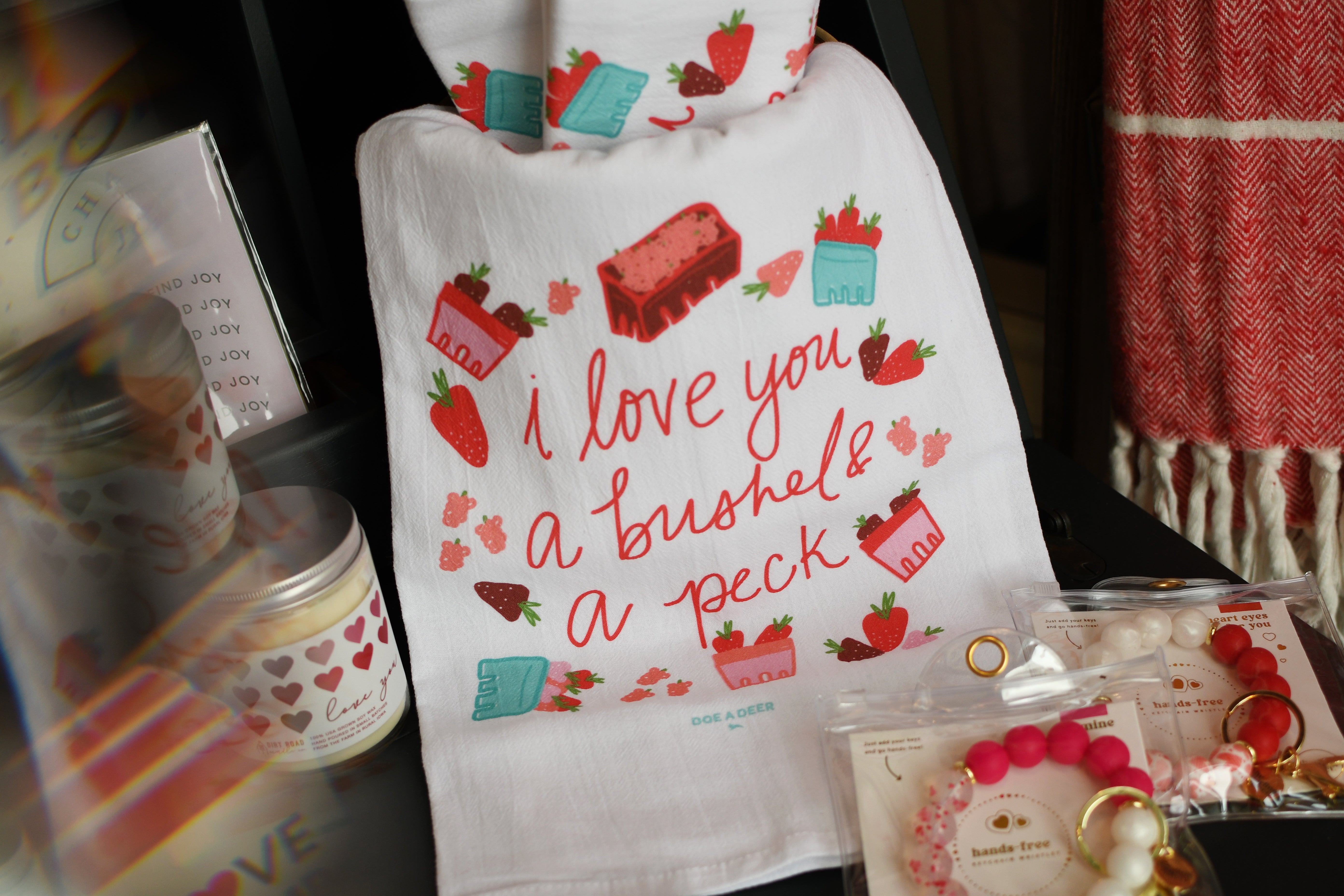 Doe A Deer Design Bushel & A Peck Flour Sack Towel