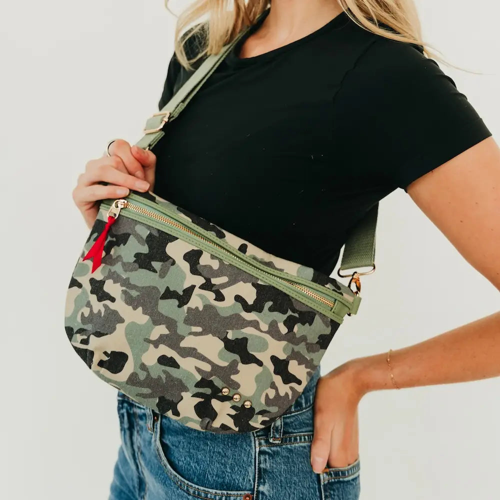 Callahan Canvas Printed Bum Bag | Camo
