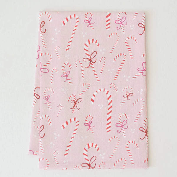 Candy Cane Full Print Flour Sack Towel
