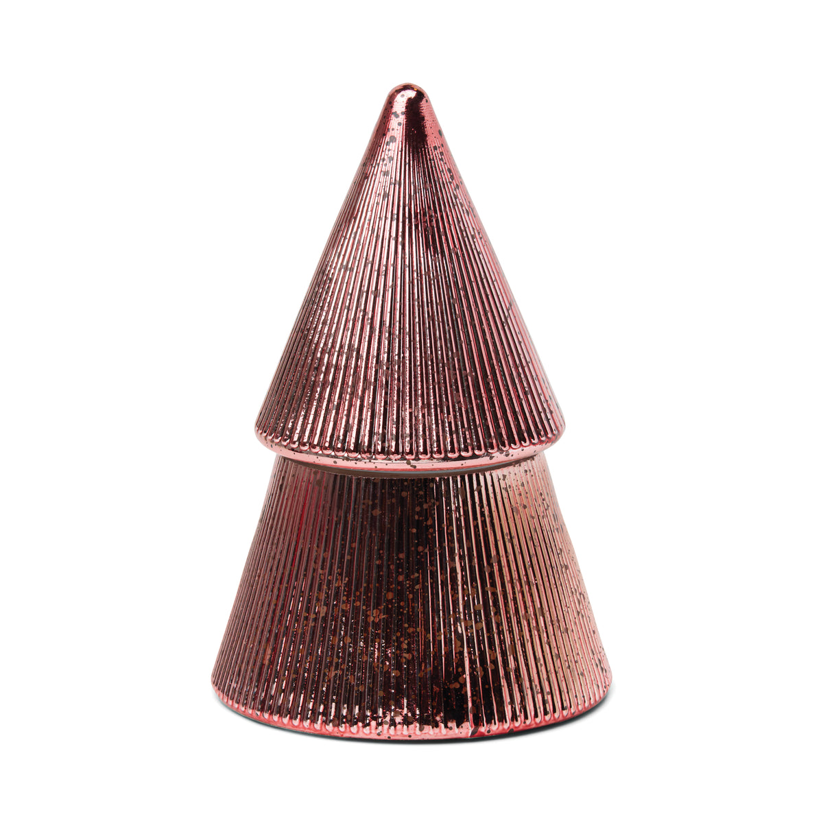 PINK MERCURY CHRISTMAS TREE CANDLE - PINK PEPPERMINT