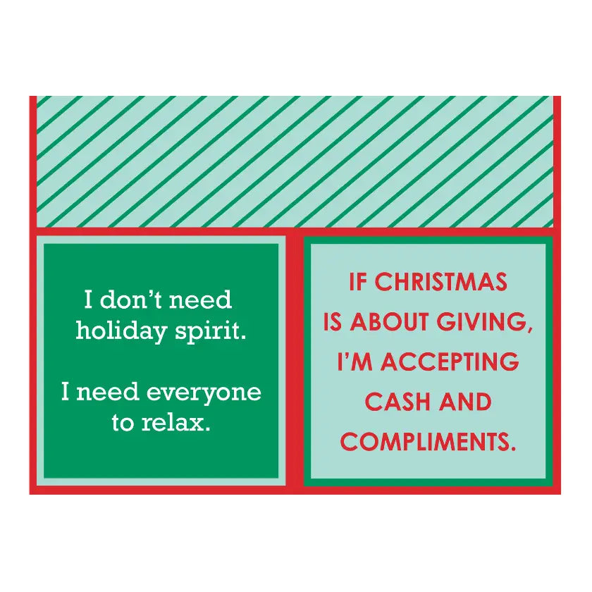 Cash & Compliments Xmas Napkins