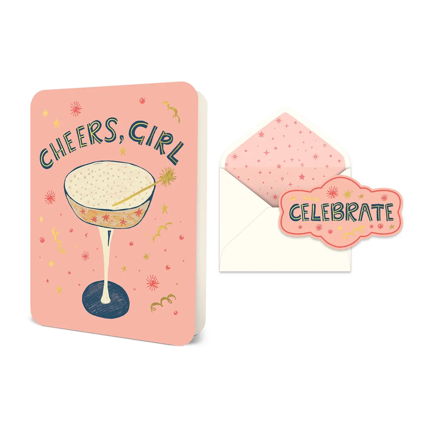 Cheers, Girl Greeting Card