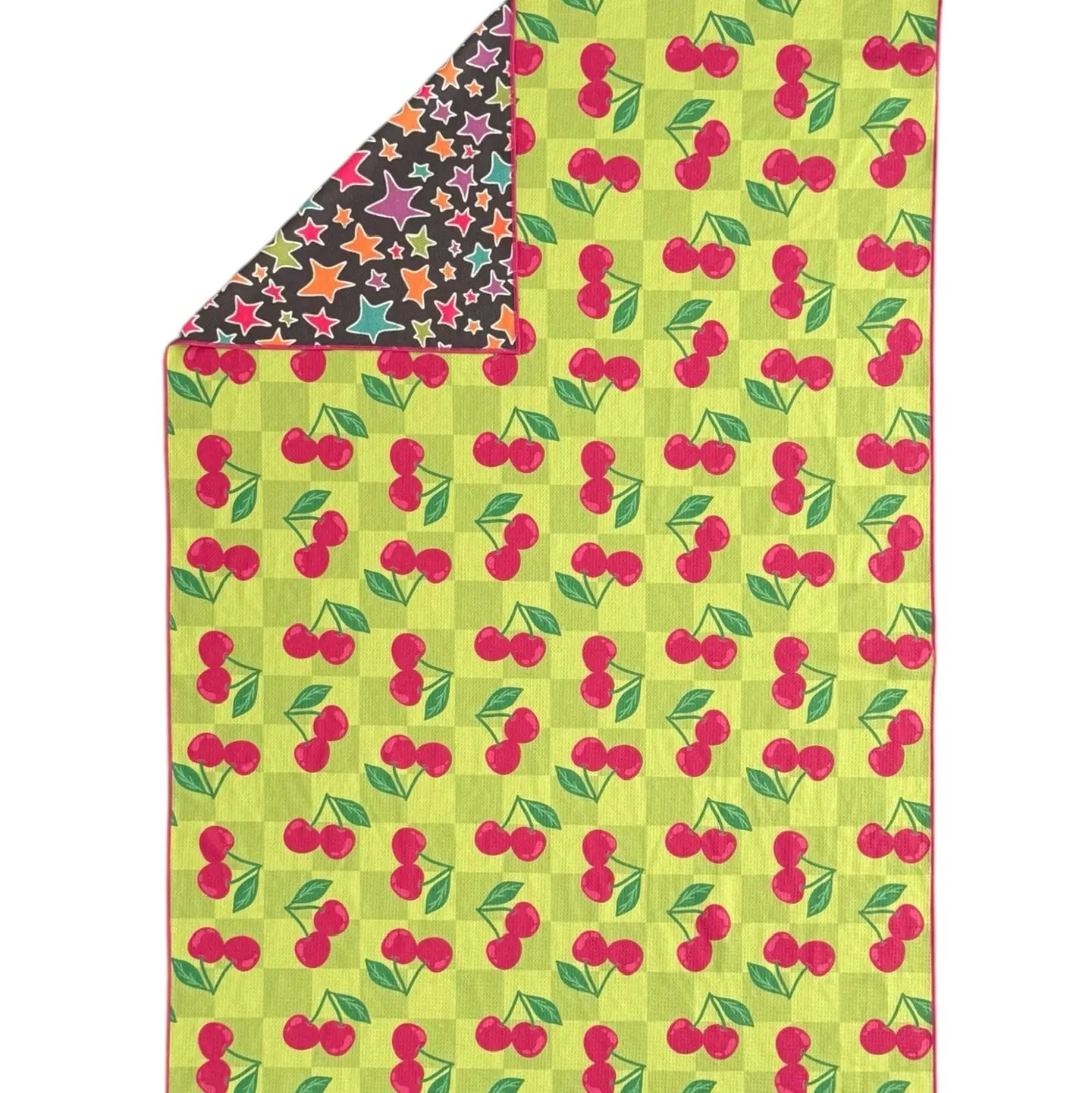 Cherry Burst Microfiber Pool Towel