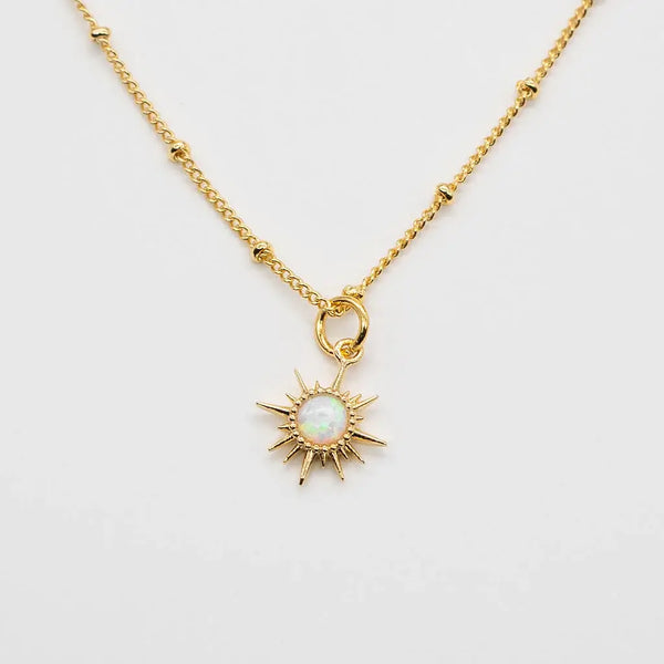 18K Gold Opal Constellation Necklace