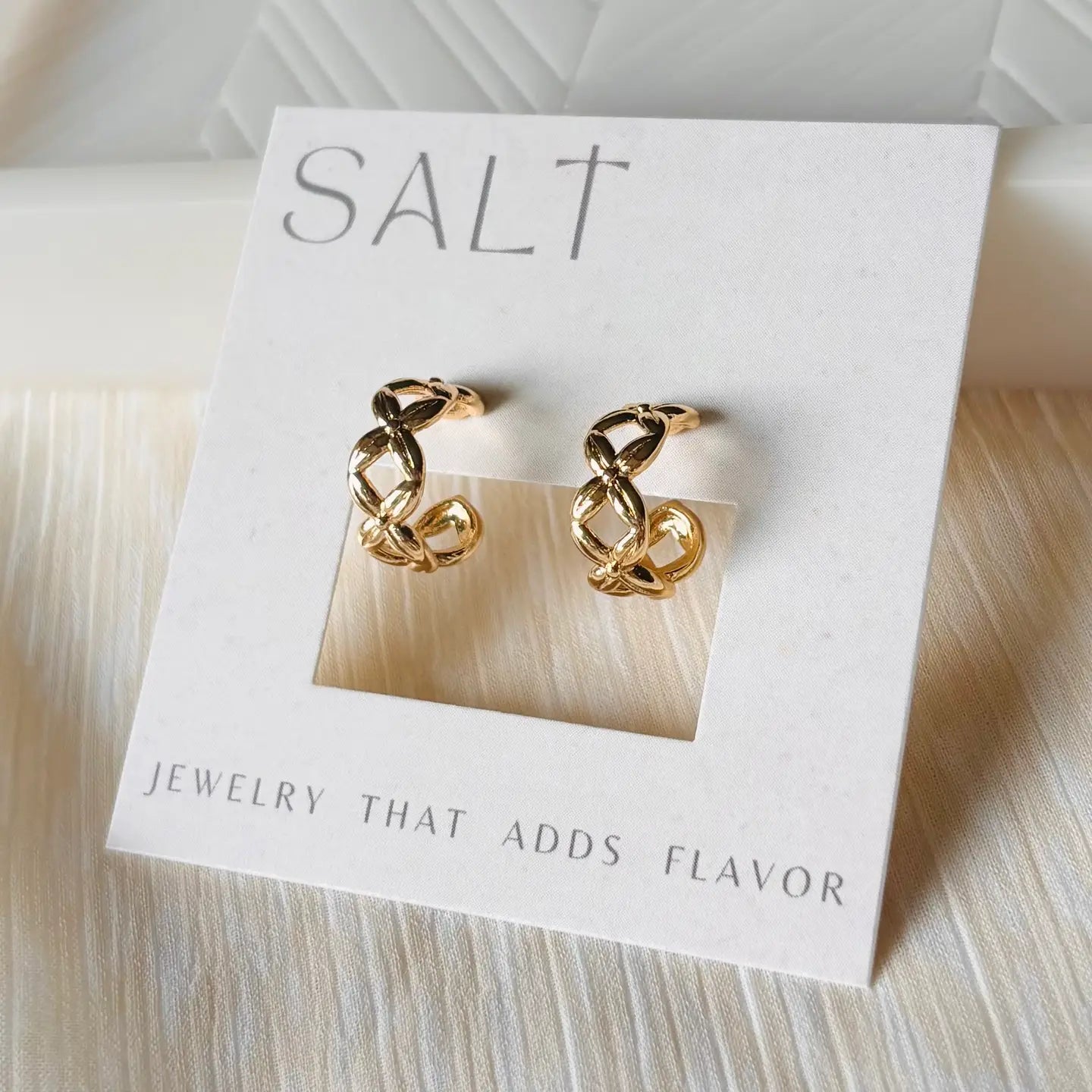 Criss Cross Hoop Earrings