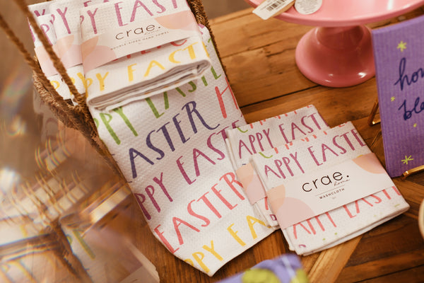 Hoppy Easter: Double Sided Hand Towel Crae