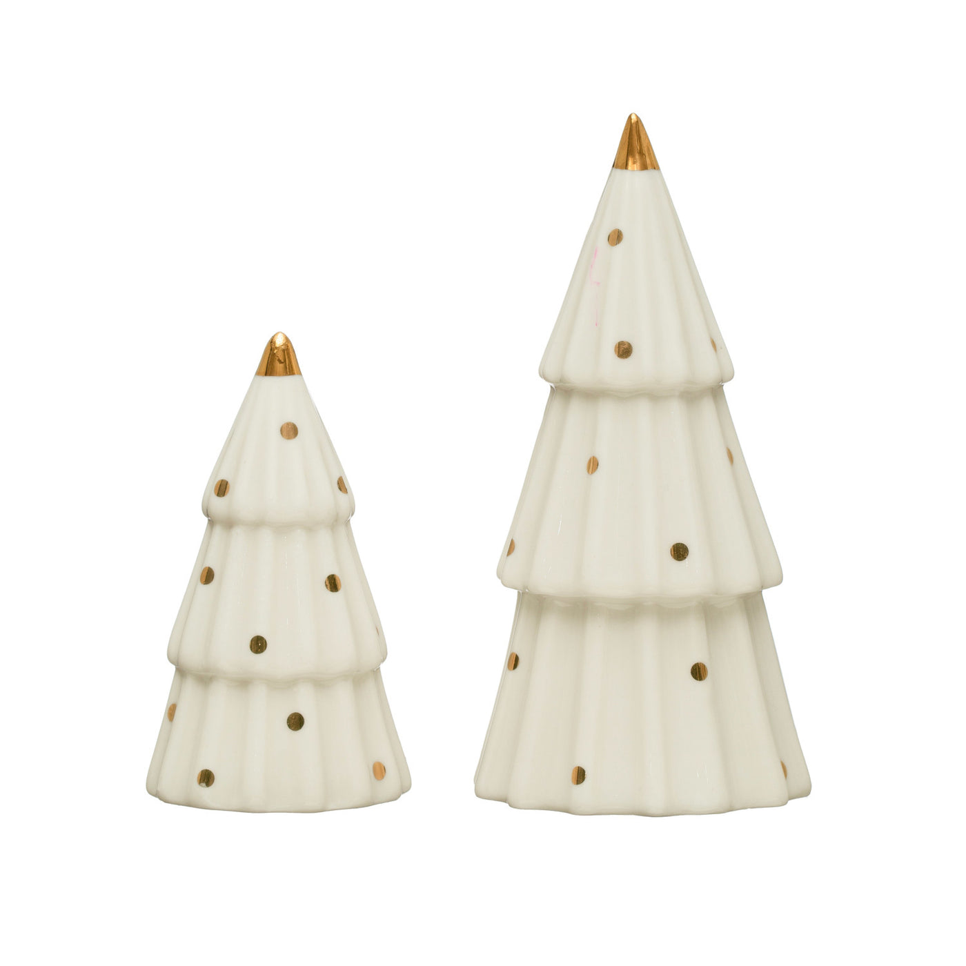 Stoneware Tree w/ Gold Dots