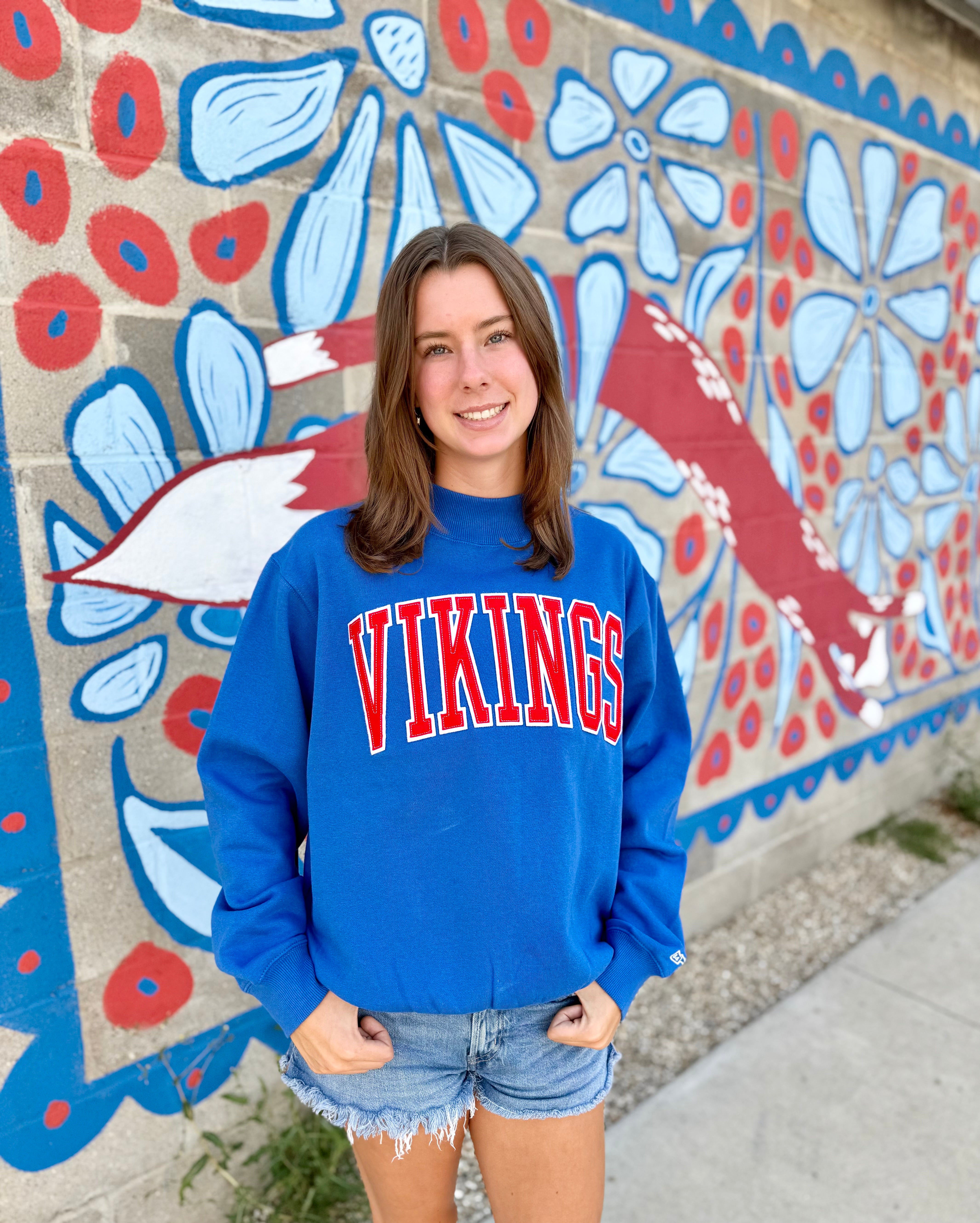 Decorah Mock Neck- Royal Blue