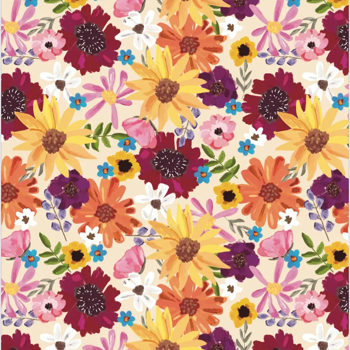 Flower Child Microfiber Hand Towel