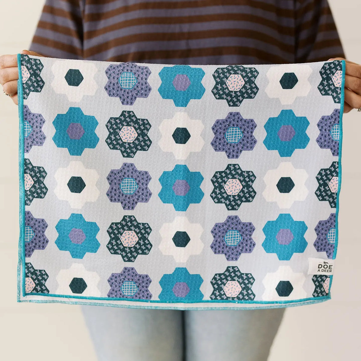 Grandma's Garden Waffle Towel