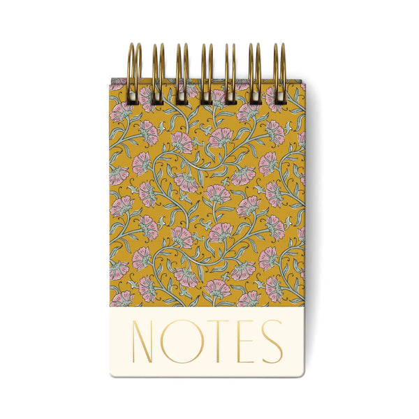 Chunk Notepad Gold Vintage Floral
