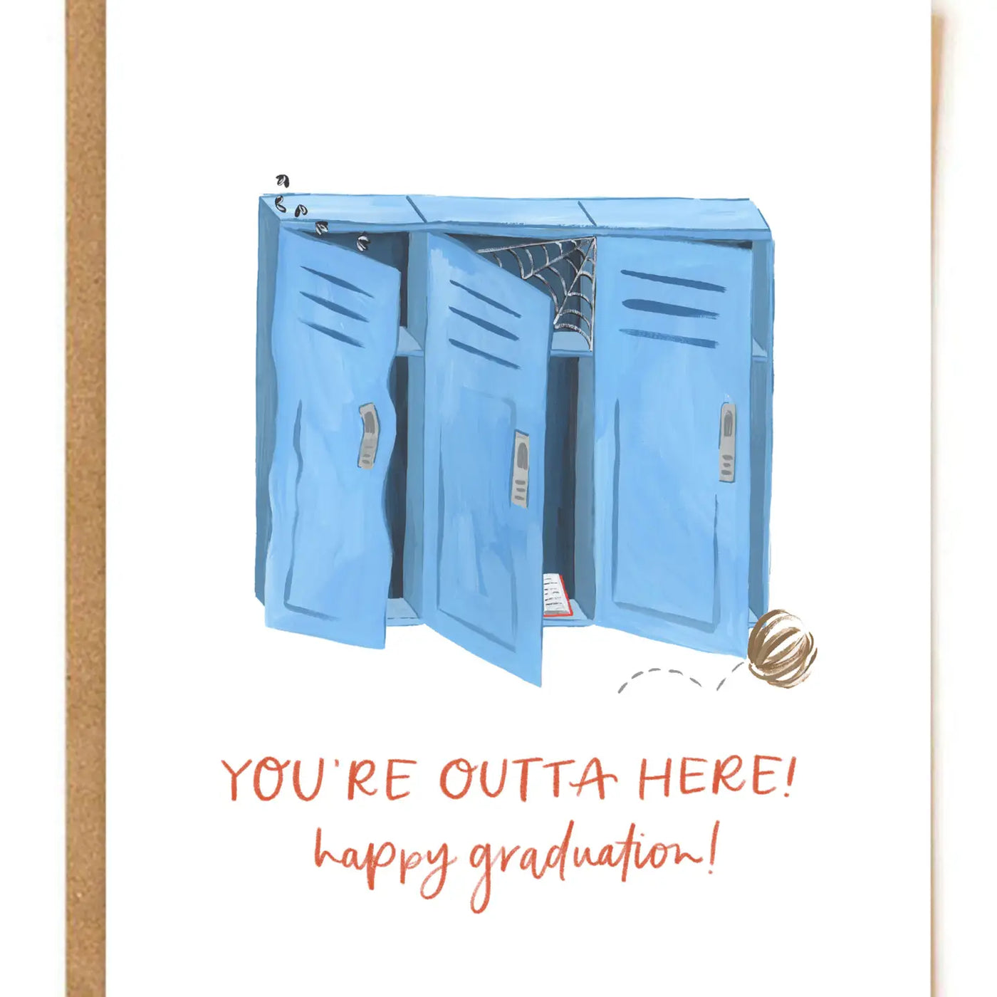 Graduation Lockers Greeting Card