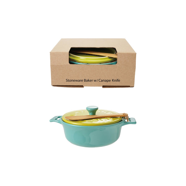 Green & Blue Brie Baker