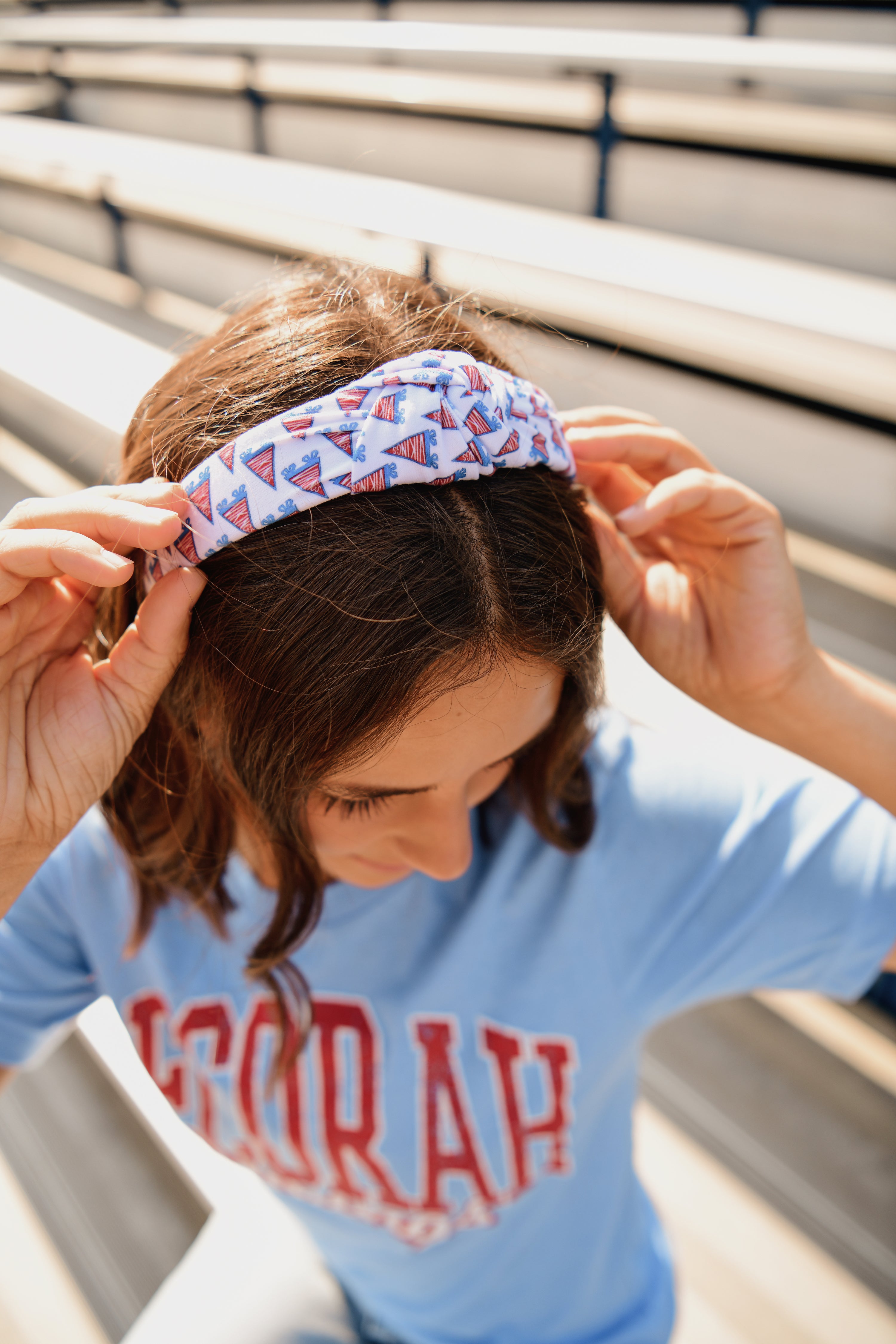 Decorah Vikings Top Knot Head Band