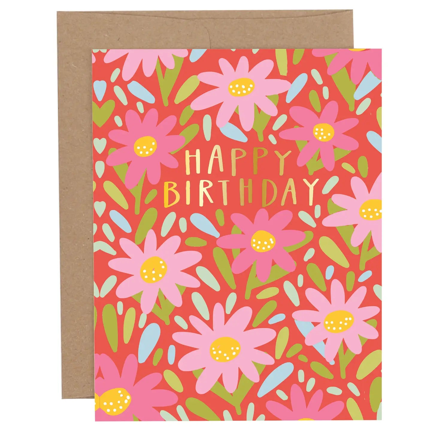 Happy Birthday Florals Greeting Card