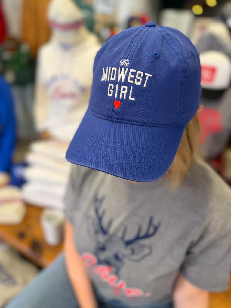 The Midwest Girl Dad Hat- Royal Blue