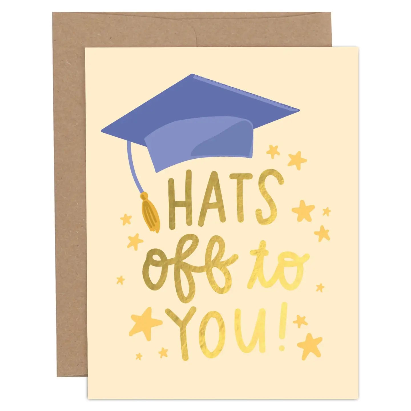 grad hat card Hats Off To You Graduation Card