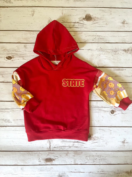 STATE Oversized Patchwork Hoodie