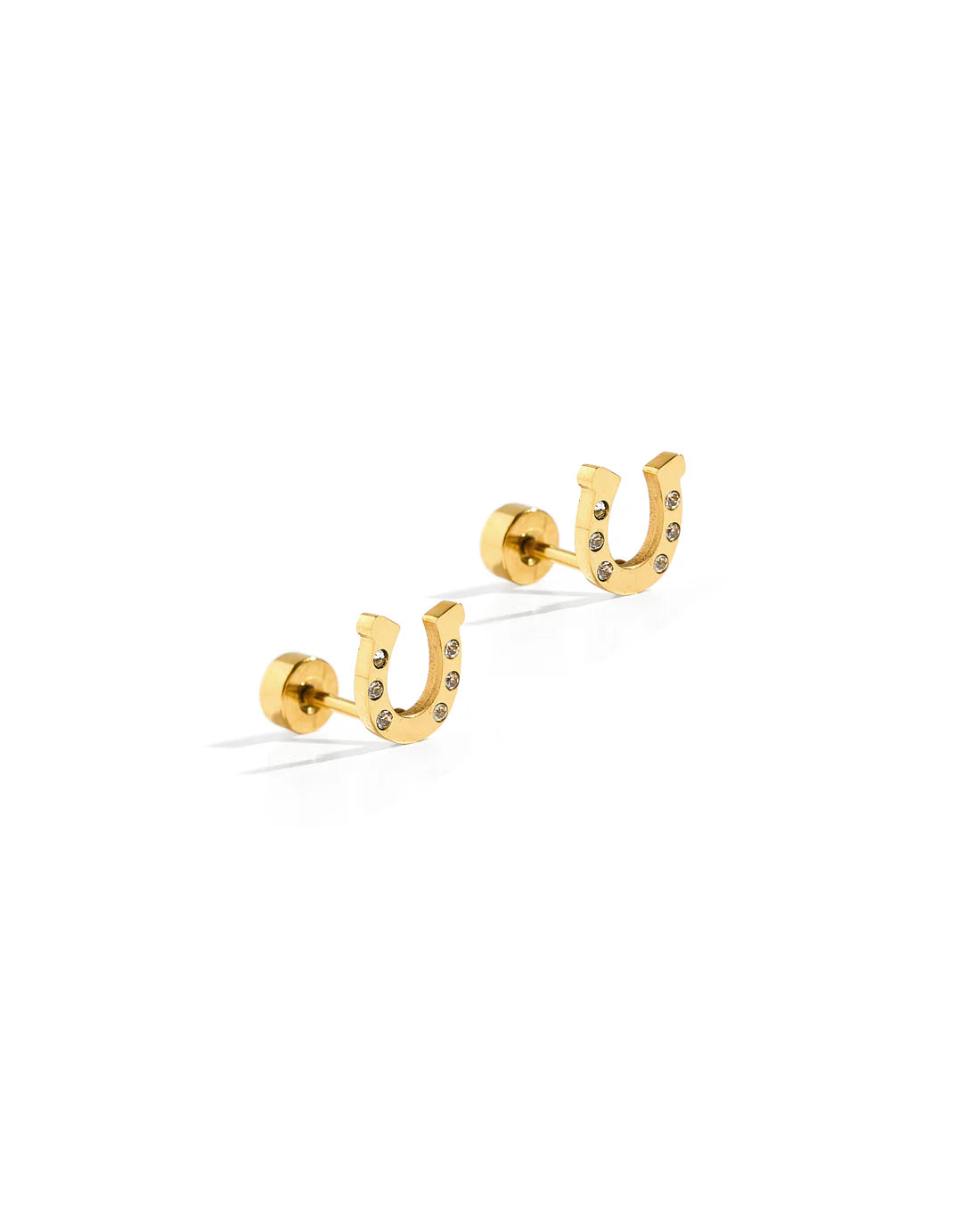Horseshoe Studs- Gold