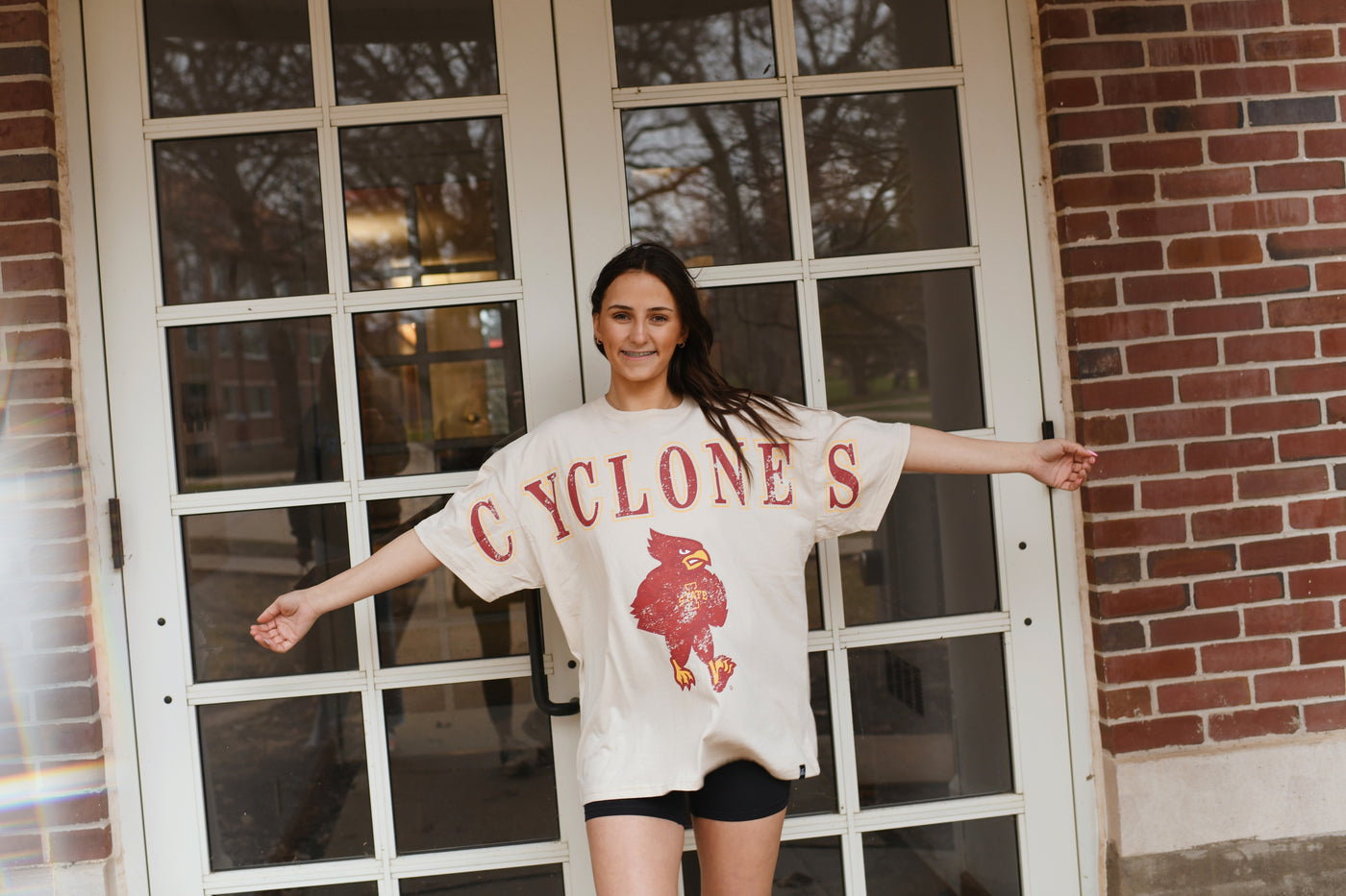 ISU South Split Oversized Tee