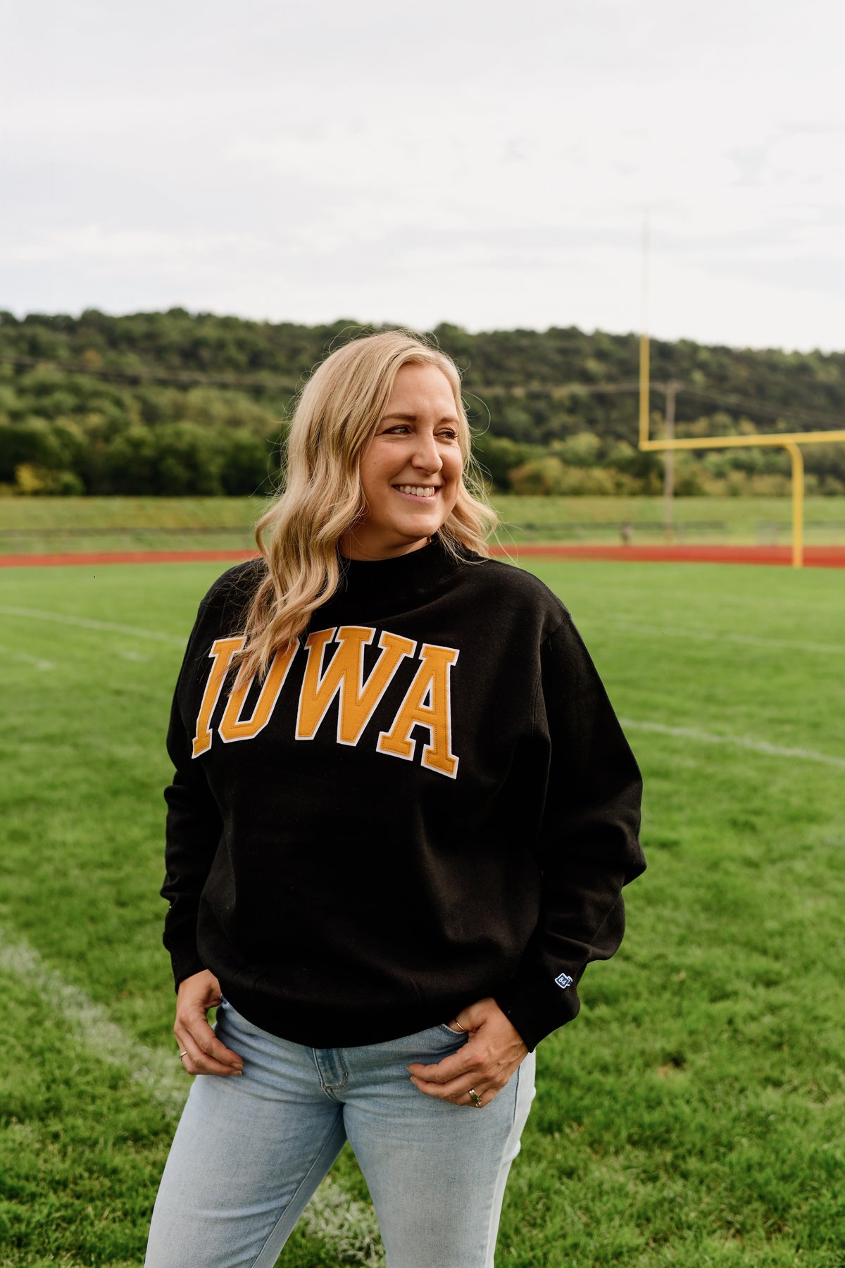IOWA Mock Neck-Black