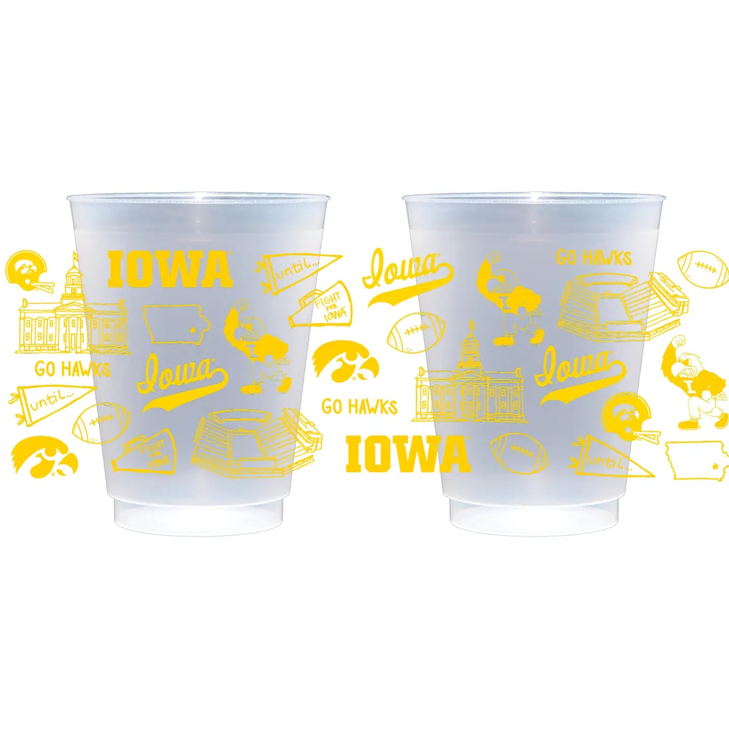 University Of Iowa Shatterproof Cups