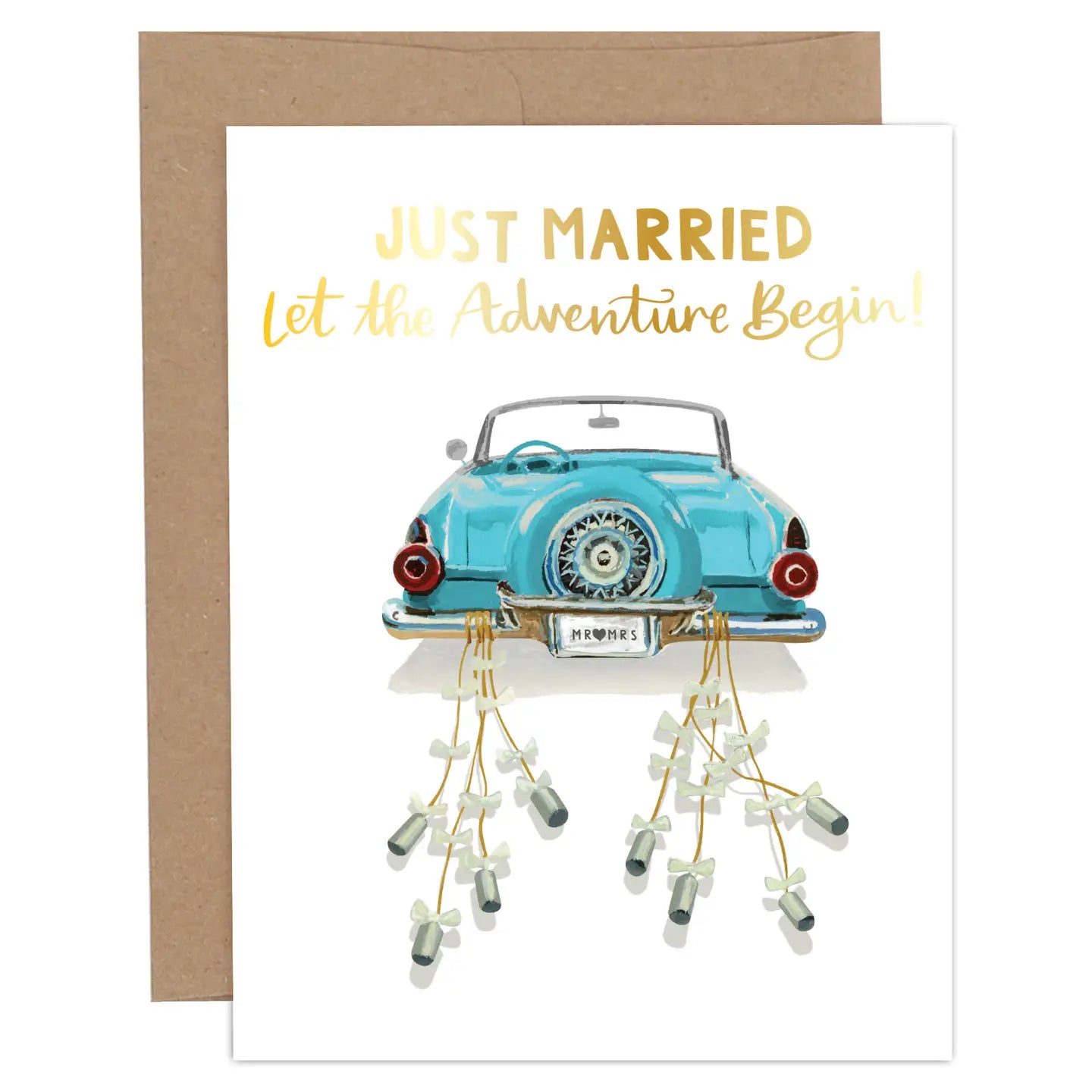 Just Married Greeting Card