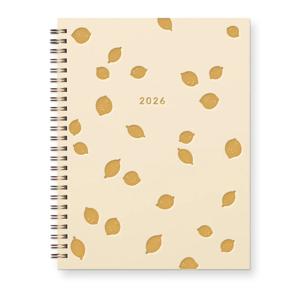 Lemon Pattern Dated Planner