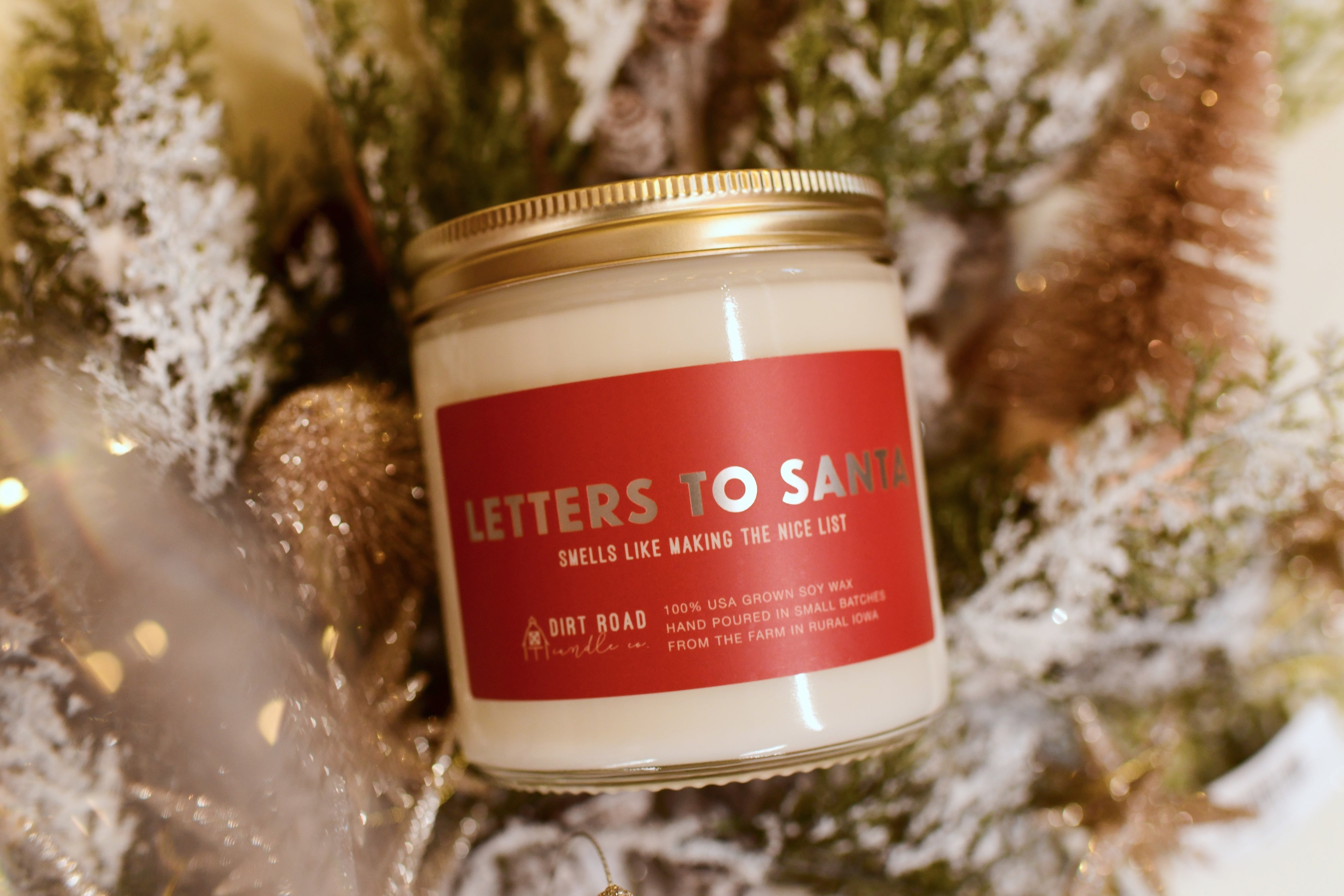 Letters To Santa Candle Dirt Road Candle Co