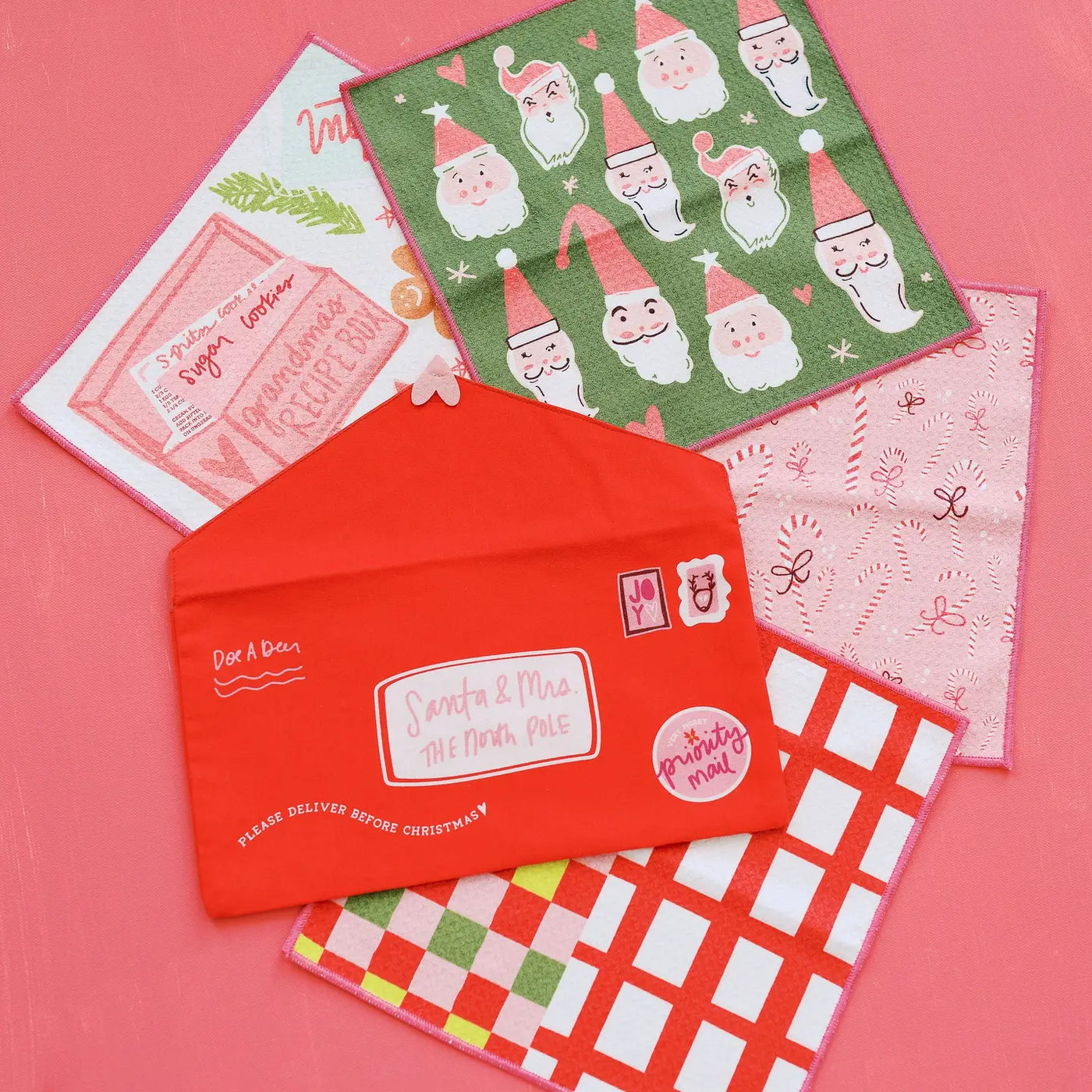 Letters To Santa Waffle Cloths