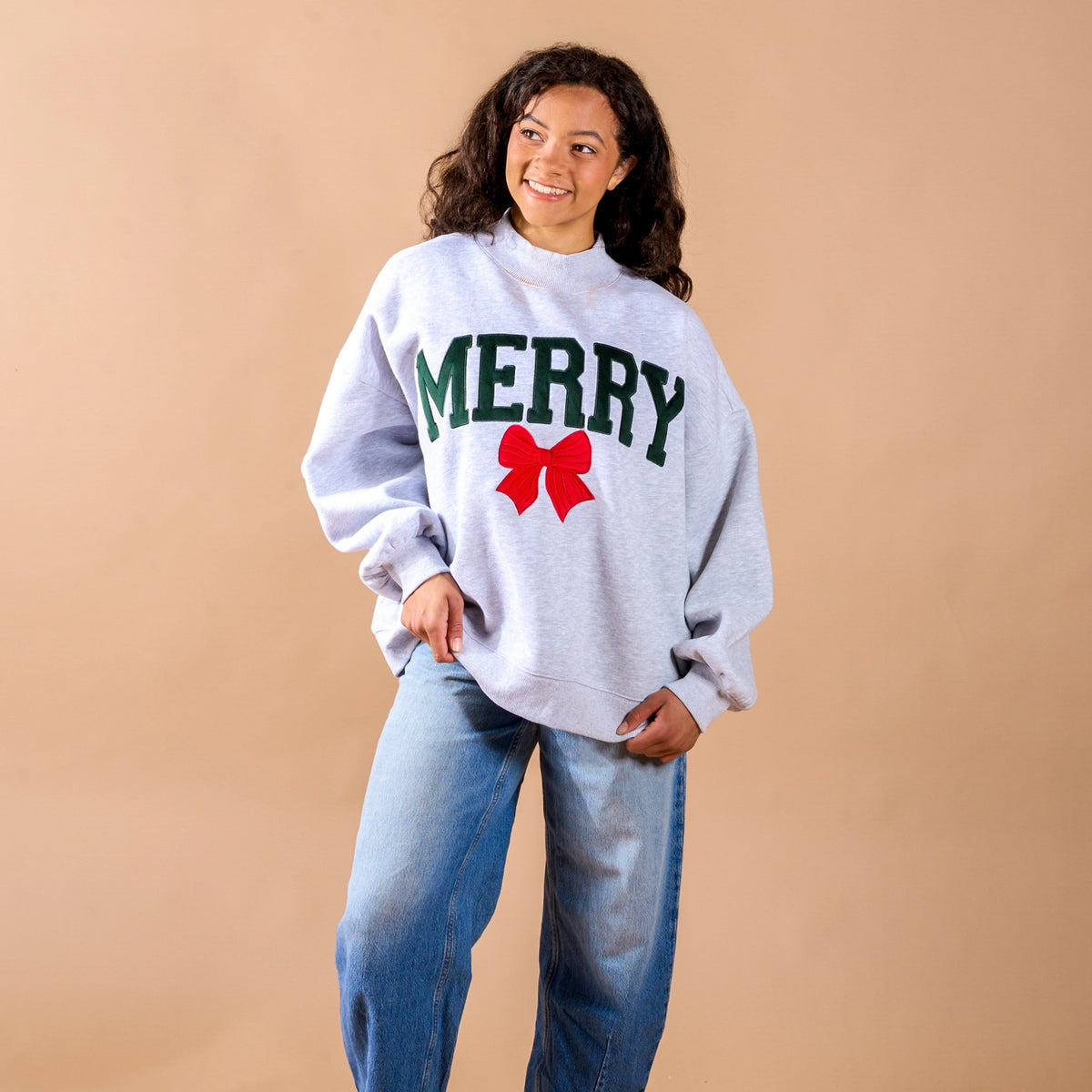 Merry Mock Neck